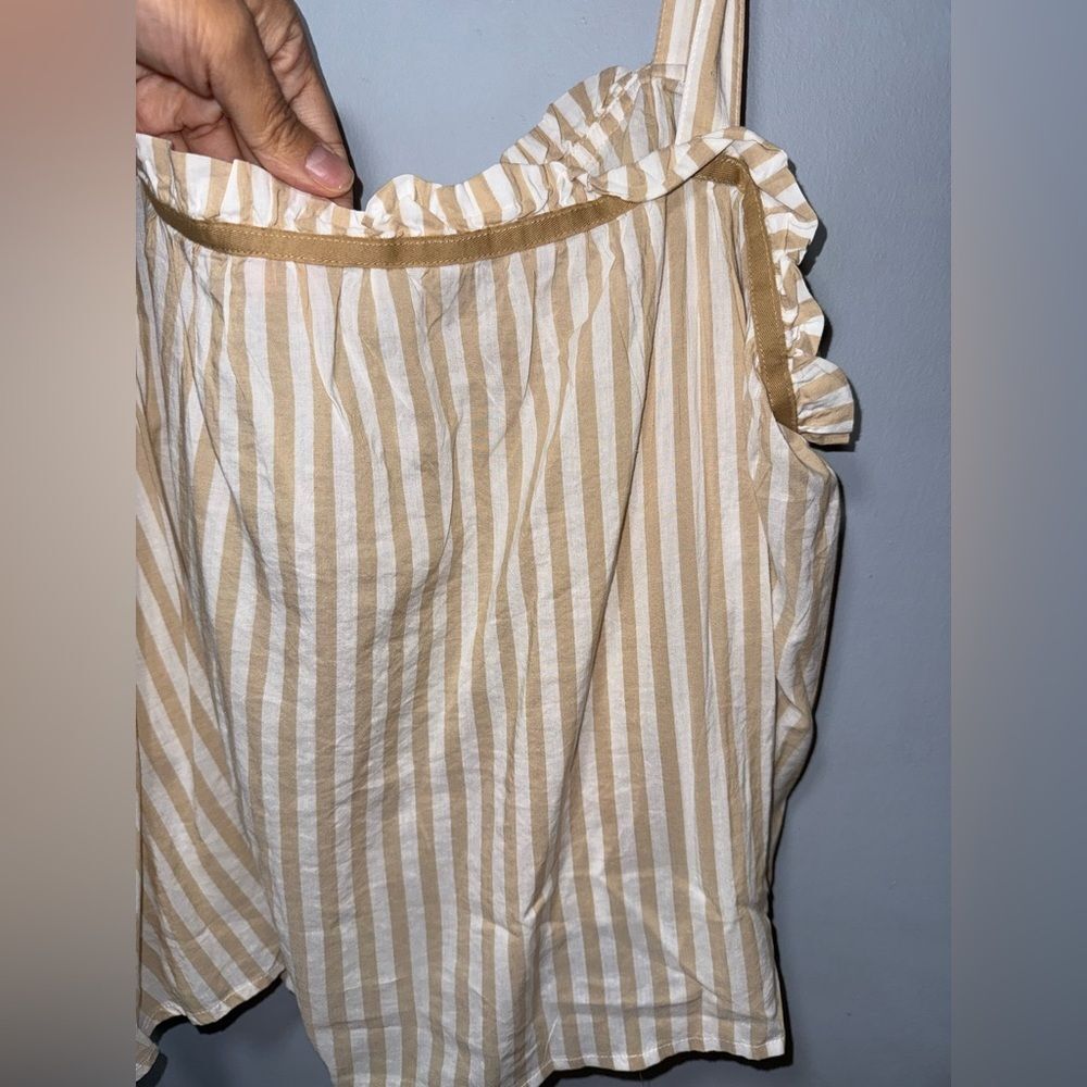 Aerie Women’s Striped Tie Strap Loose Tank Size XL EUC Feminine vacation - Picture 2 of 7